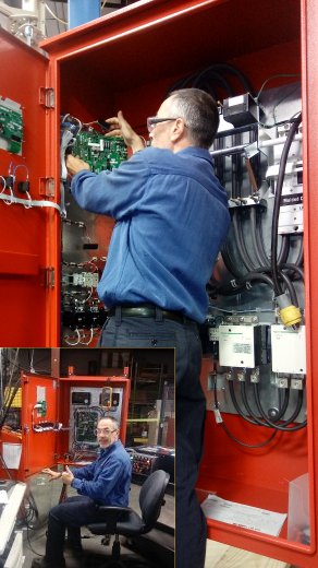 dad at work